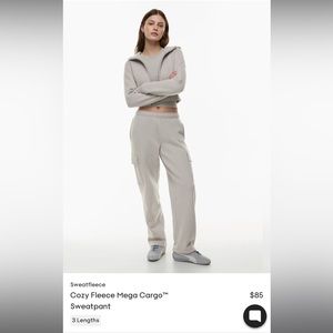 Aritzia cargo sweatpants xs